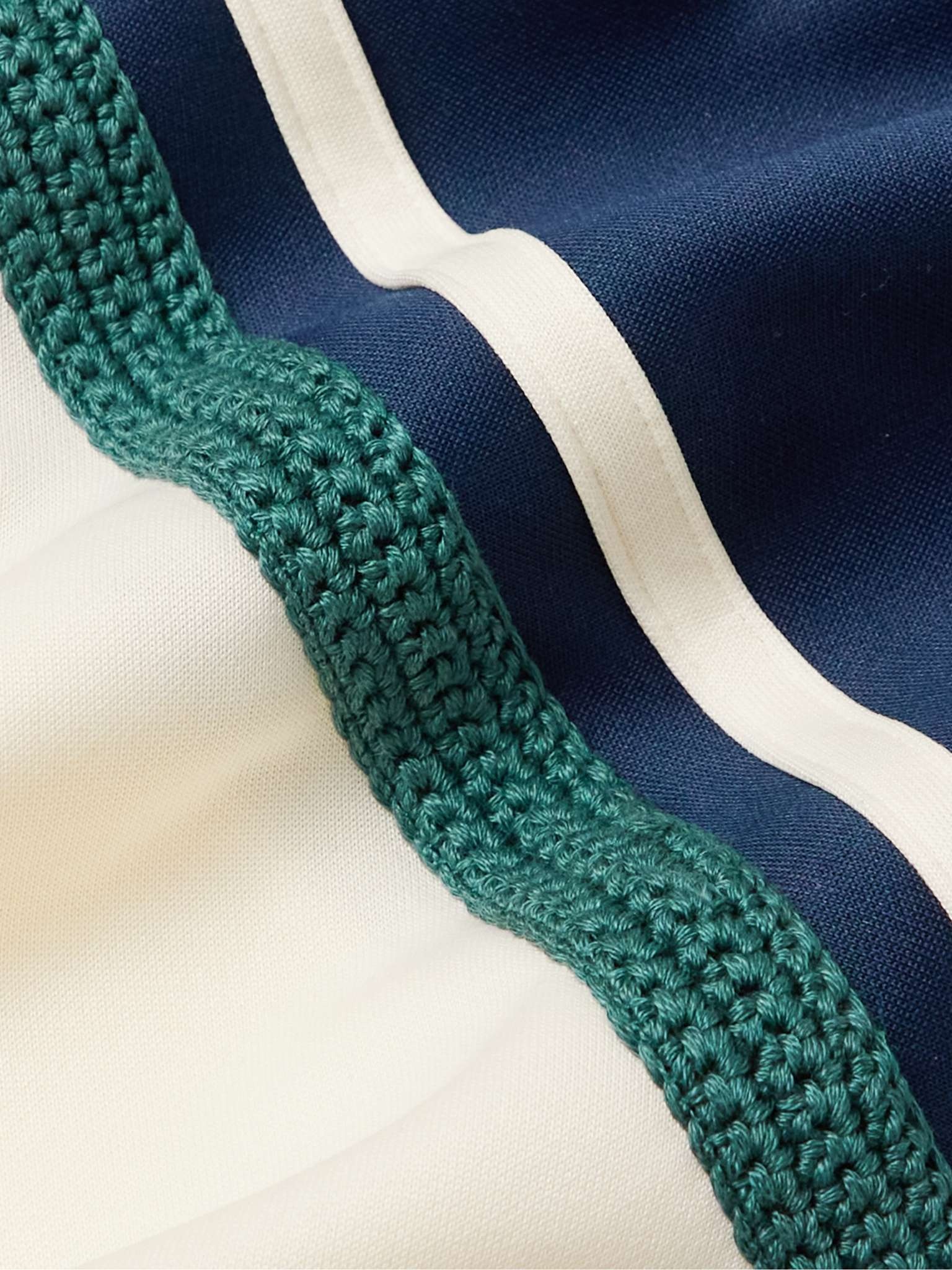 Kola Crochet-Trimmed Jersey Track Jacket - 3
