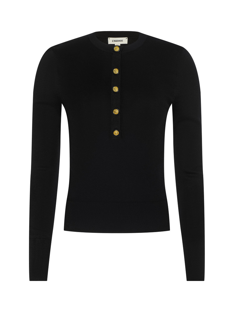 Ronda Knit Henley Top 1