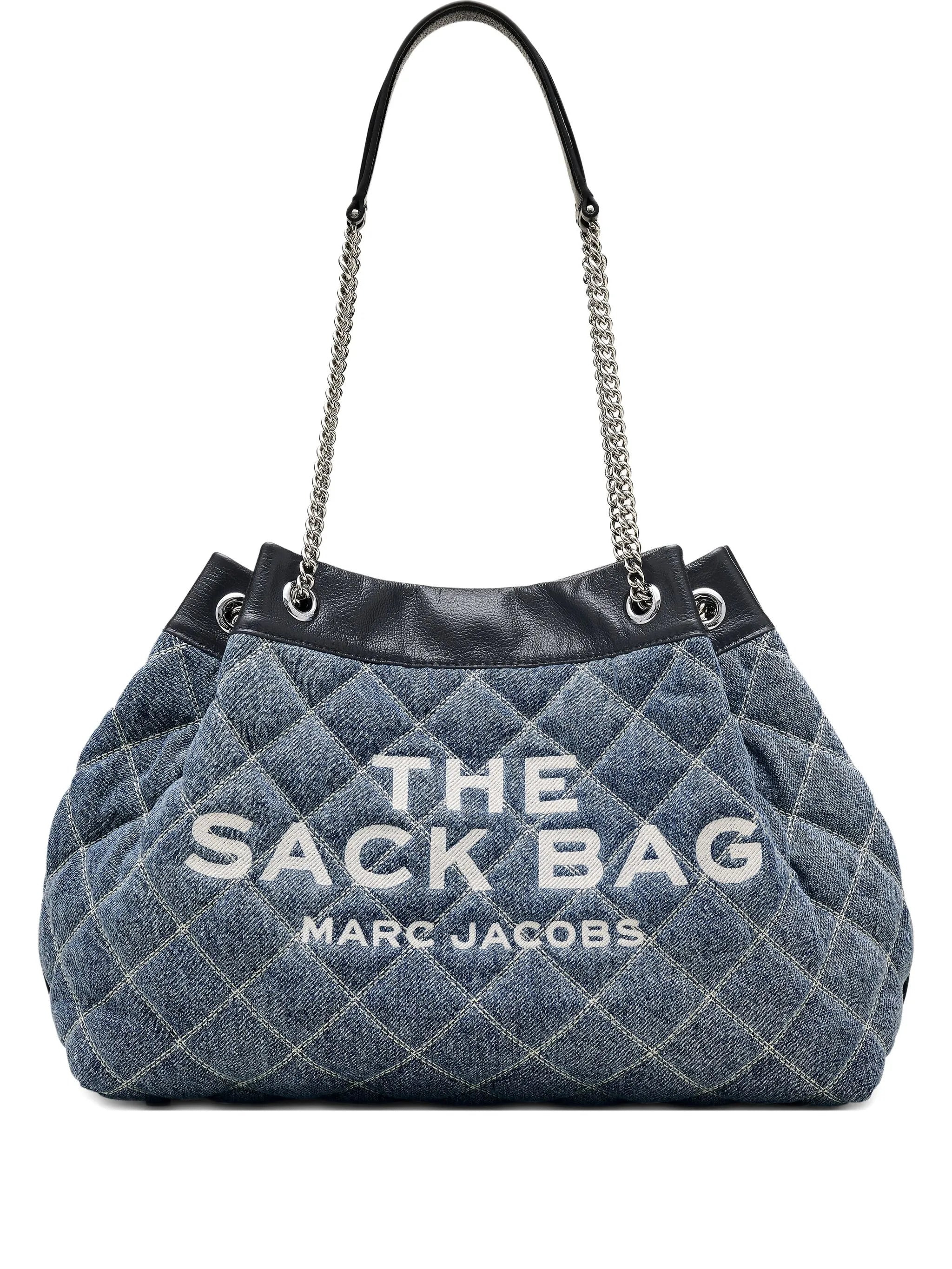 Marc Jacobs The Quilted Denim Large Chain Sack Bag - 1
