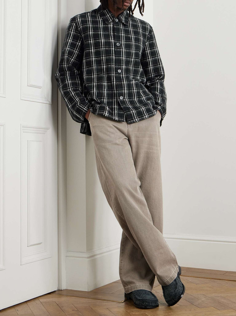 Our Legacy Haven Checked Cotton-Flannel Overshirt outlook