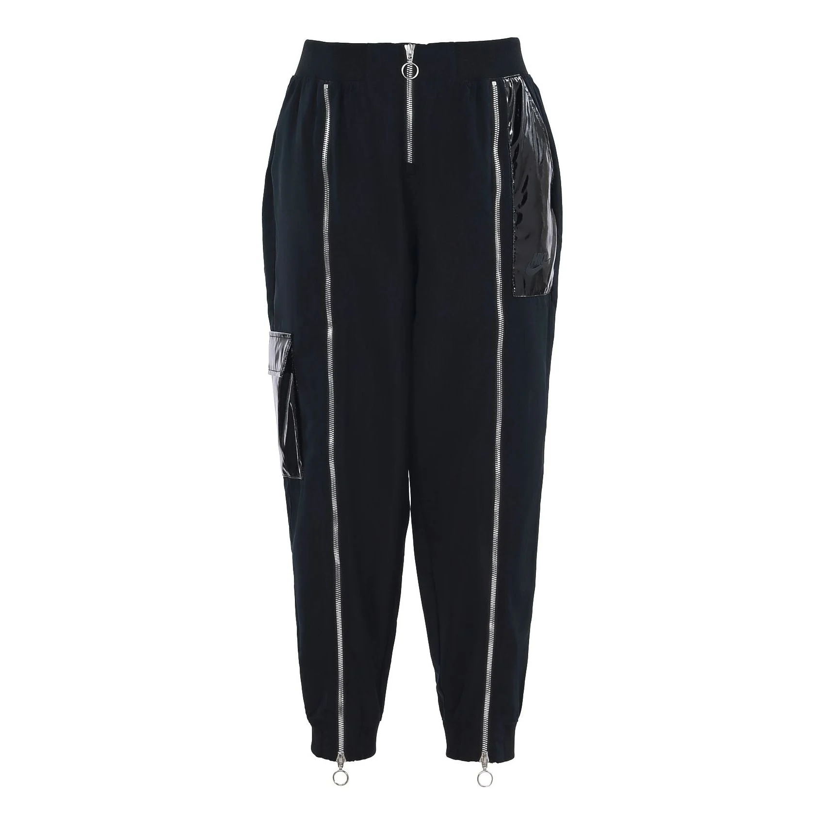 (WMNS) Nike Sportswear Icon Clash Sports Zipper Woven Casual Long Pants/Trousers Black CU6926-010 - 1