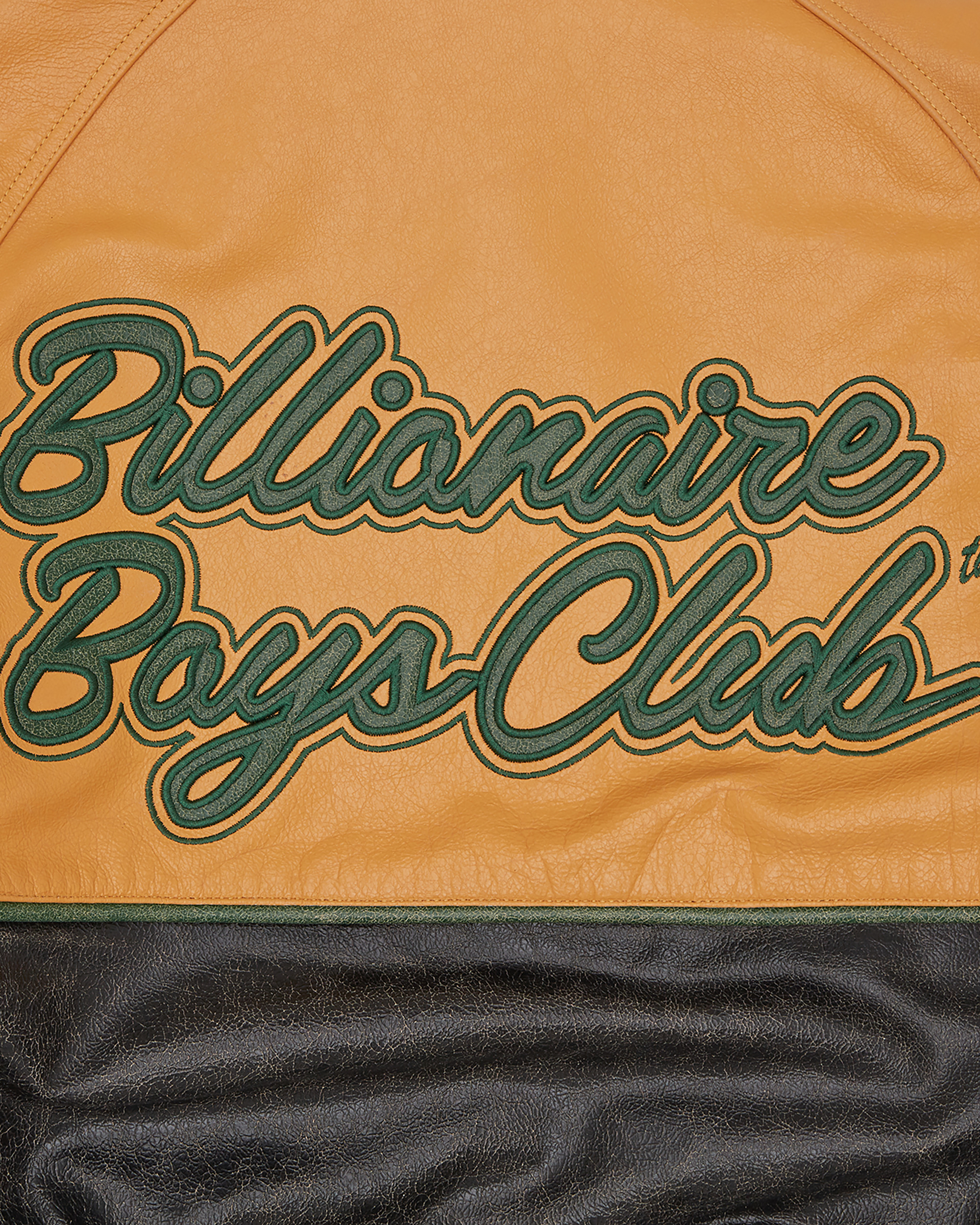 CLUB CRACKED LEATHER VARSITY JACKET - 9