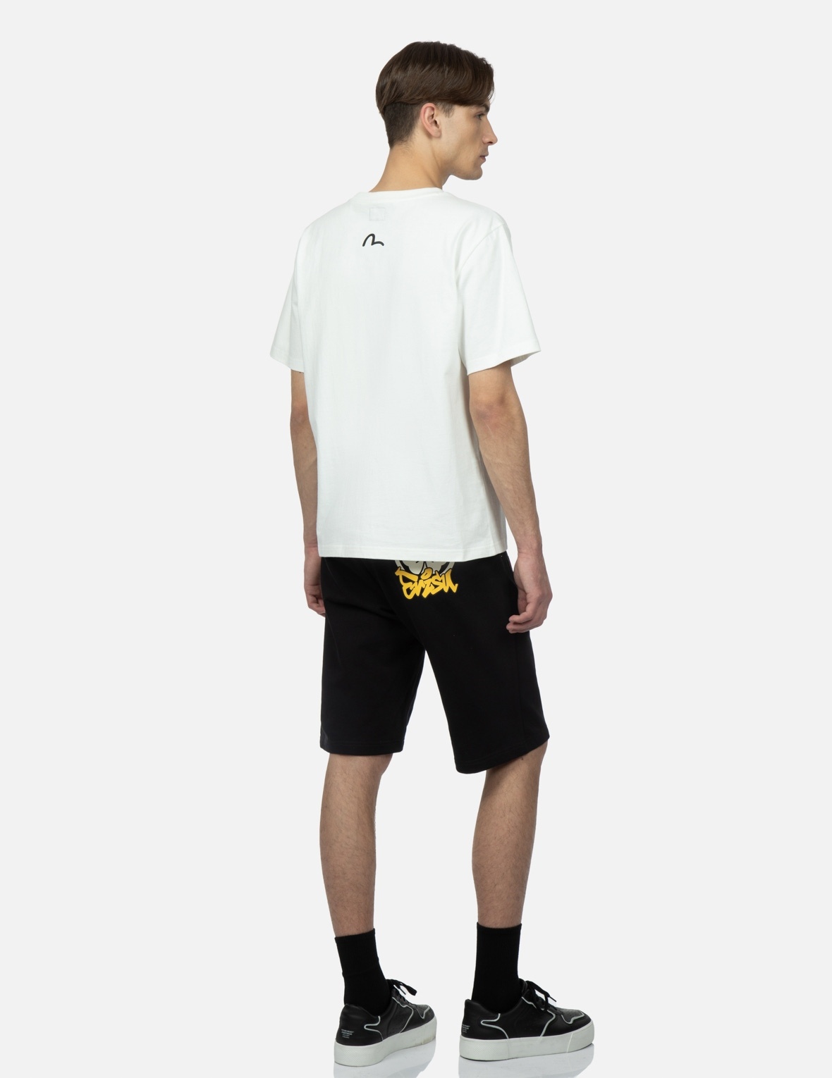 KAMON PRINT SWEAT SHORTS - 3