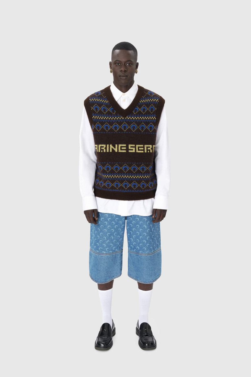 Marine Serre Marine Serre Jacquard Knit Vest outlook