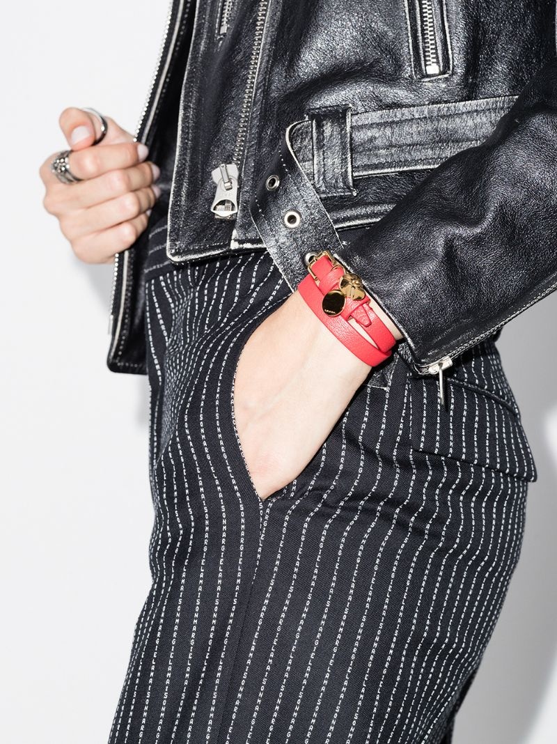 skull-motif wraparound bracelet - 2