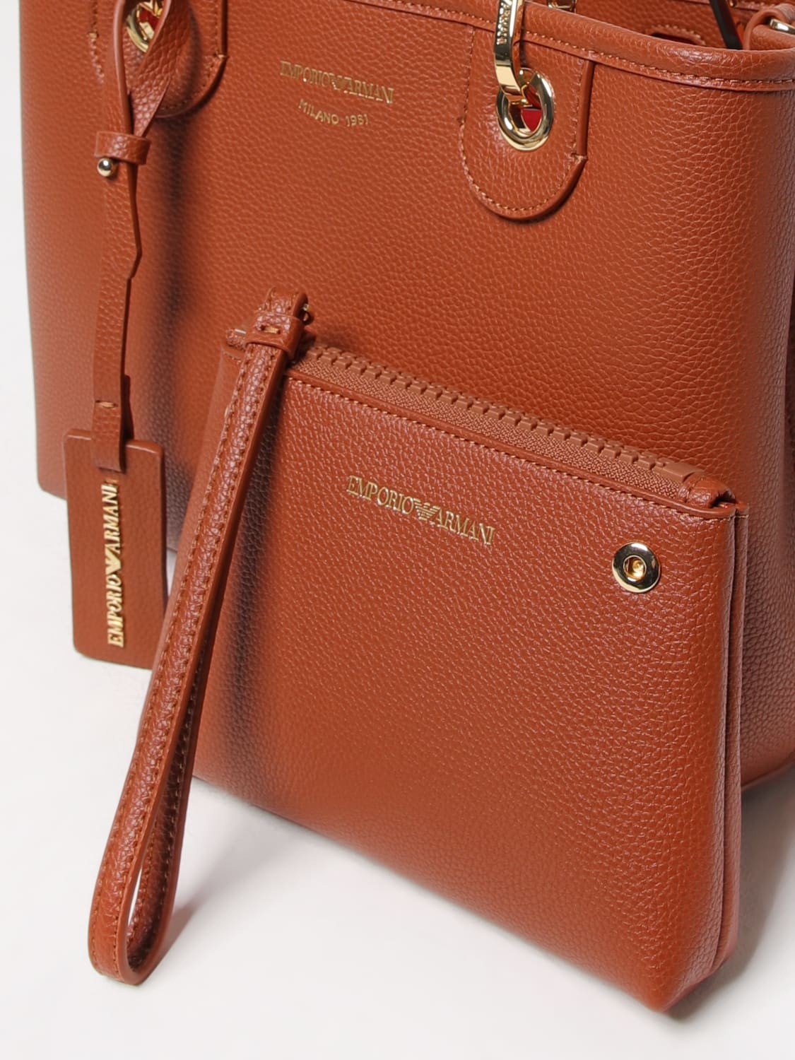 Emporio Armani MyEA synthetic grained leather tote bag - 3