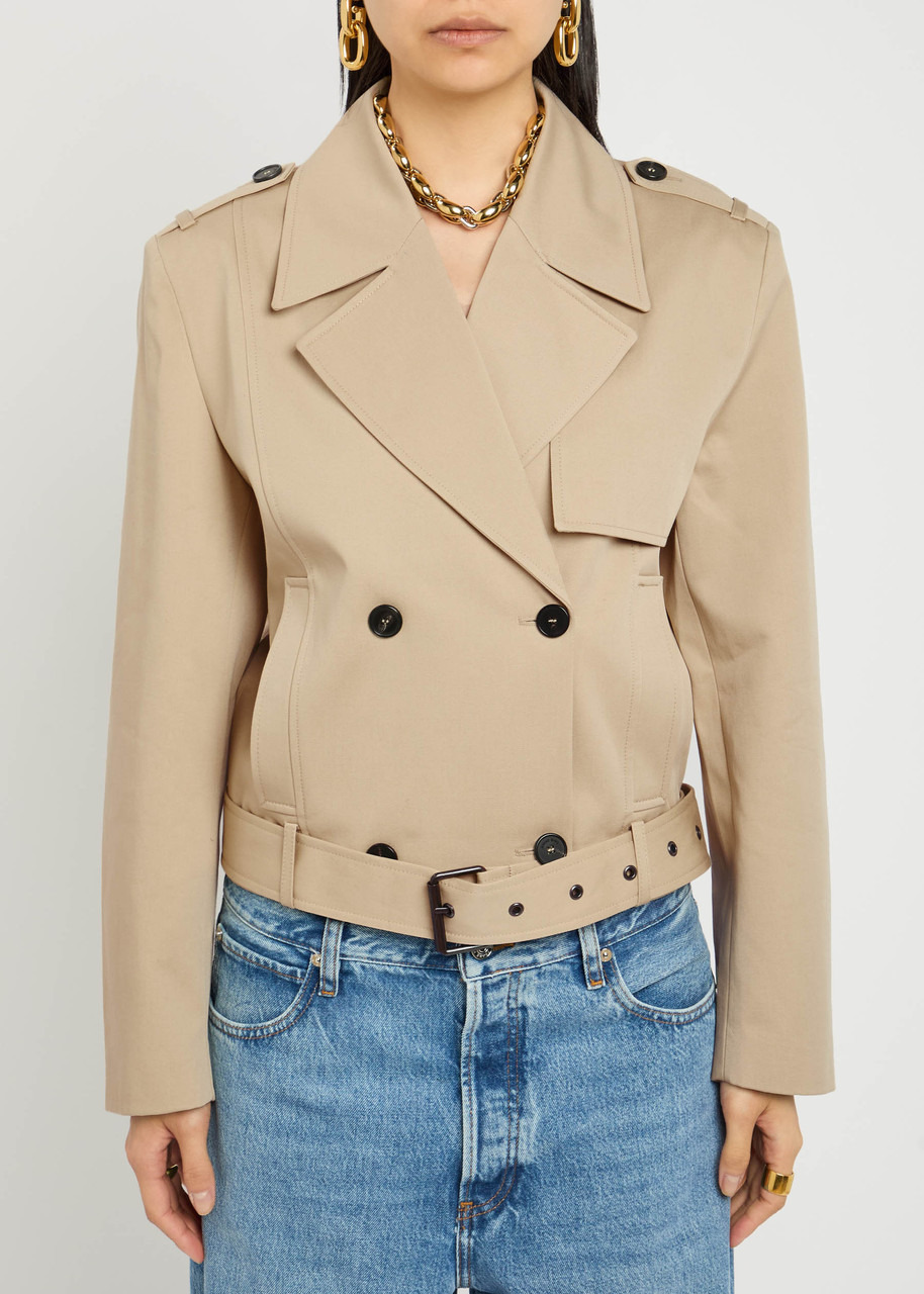 Anine Bing Double-breasted Cotton Trench Jacket - 6
