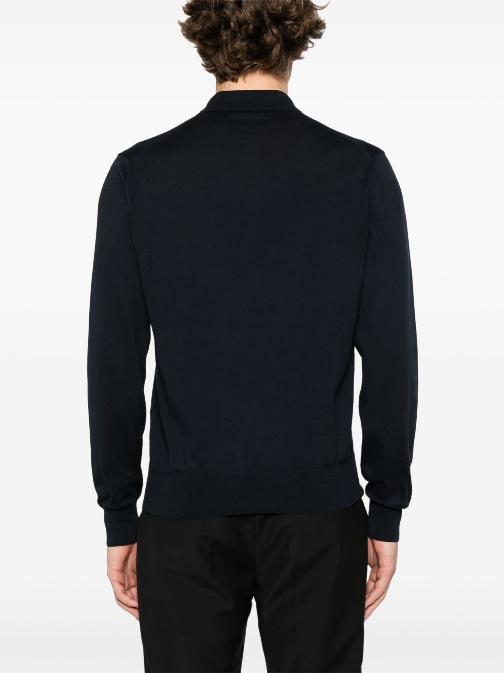 fine-knit polo shirt - 3