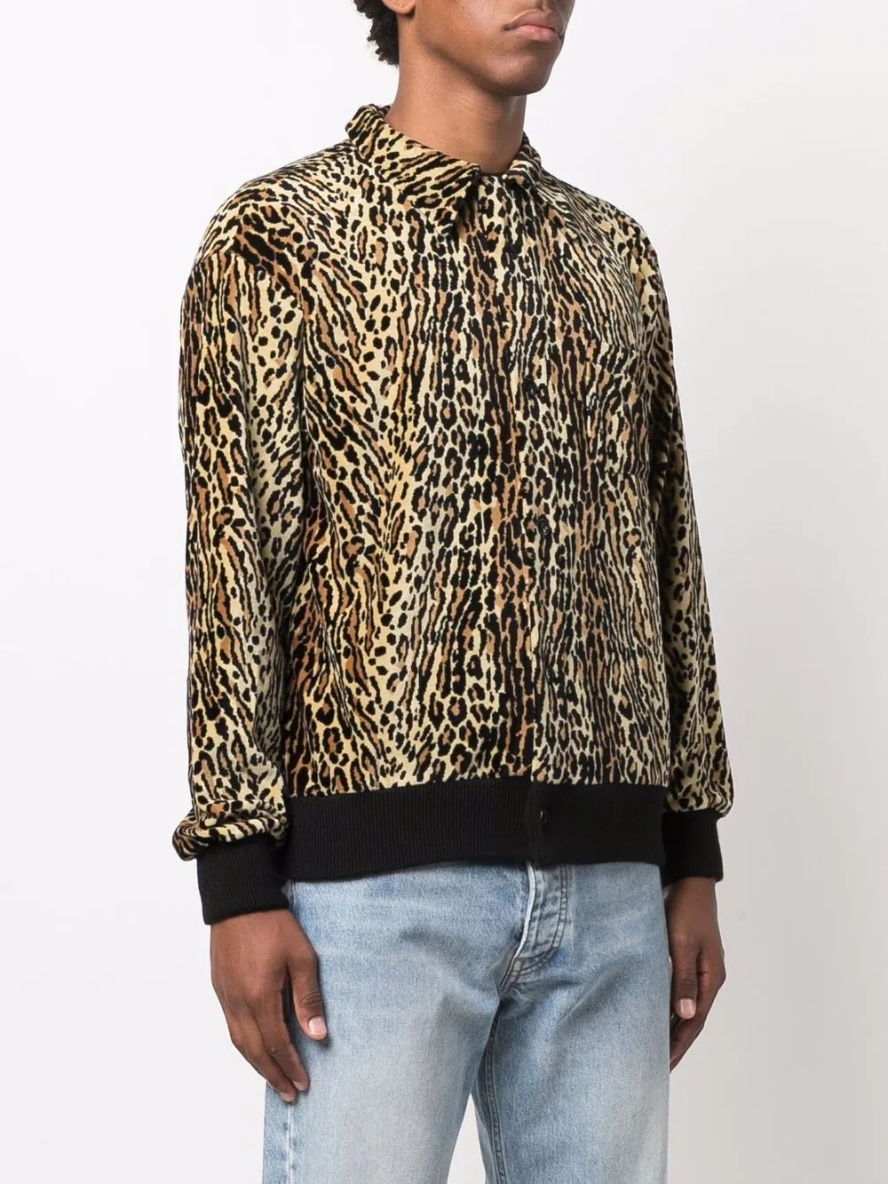 leopard-print shirt - 3