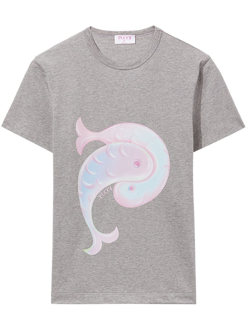logo-print cotton T-shirt 1