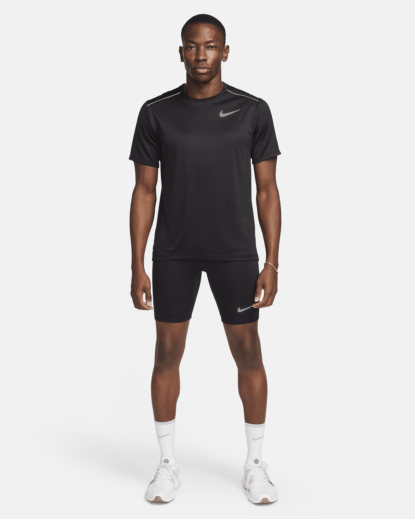 Nike Fast Men's Dri-FIT Brief-Lined Running 1/2-Length Tights - 6