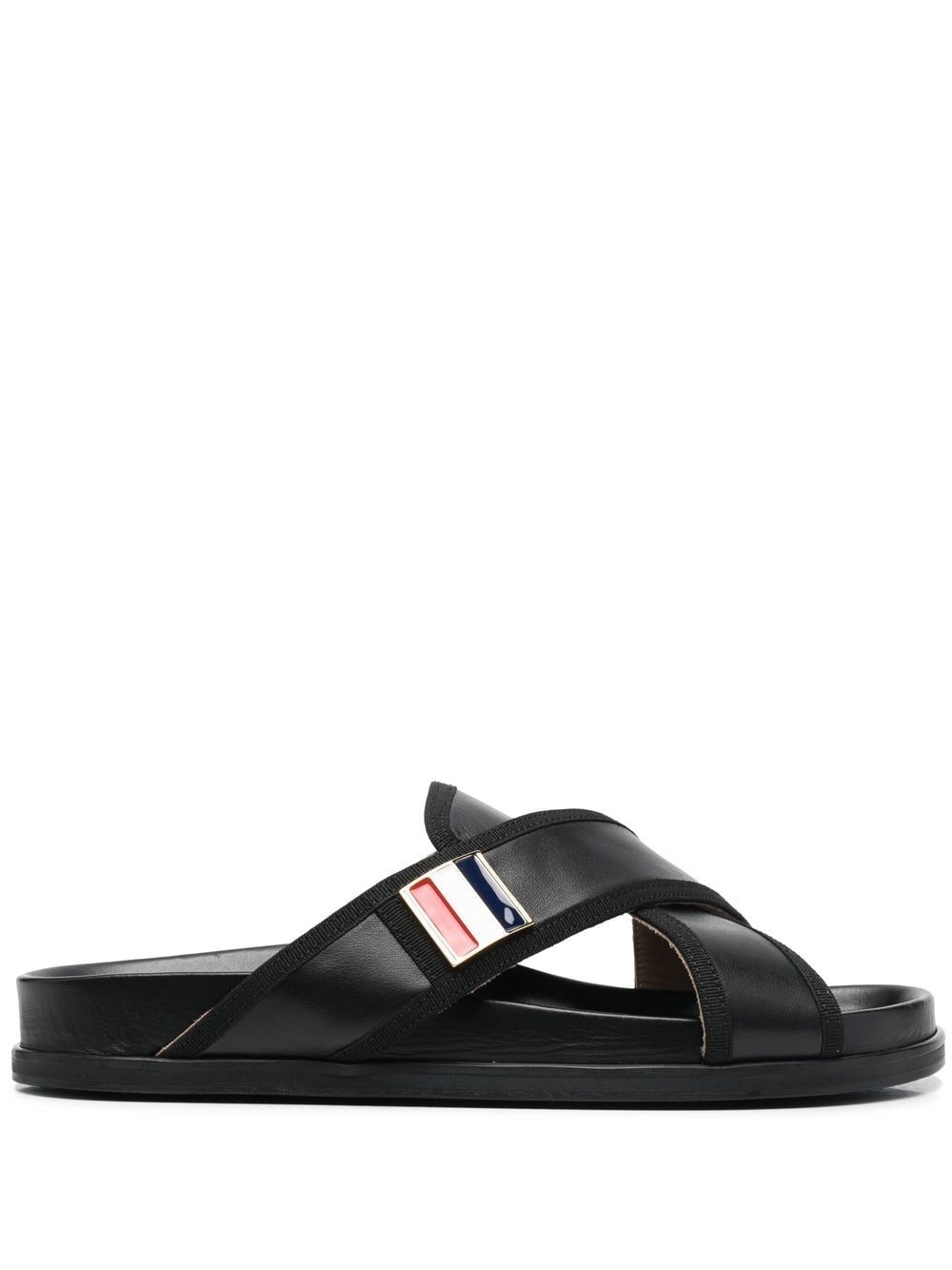 cross-strap flat sandals - 1