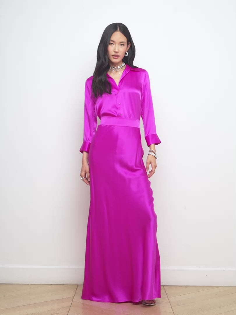 Ryker Silk Maxi Skirt - 8
