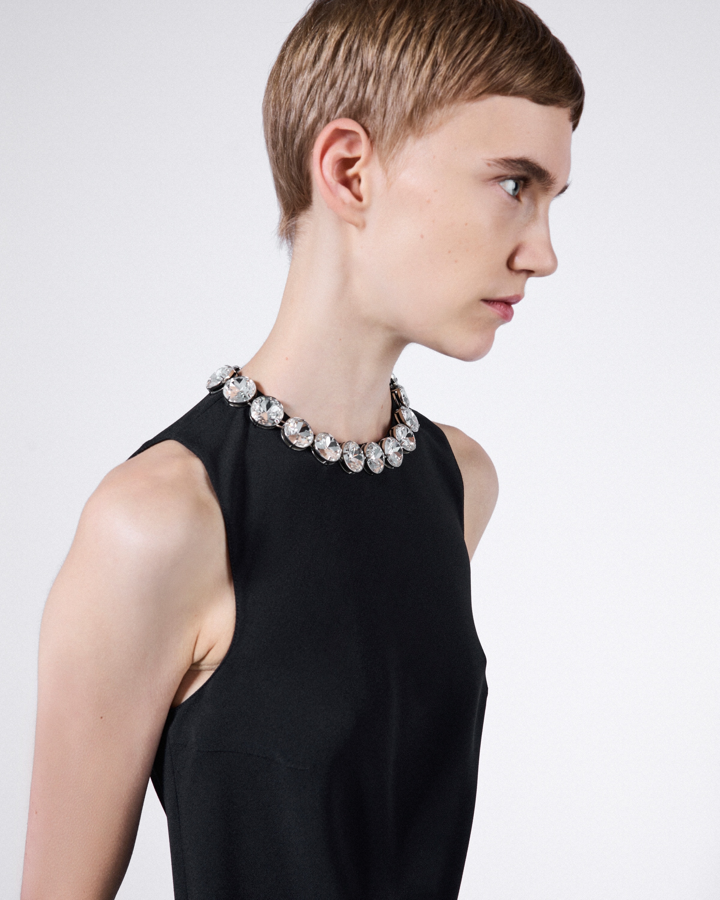 Embroidered sablé dress - 3