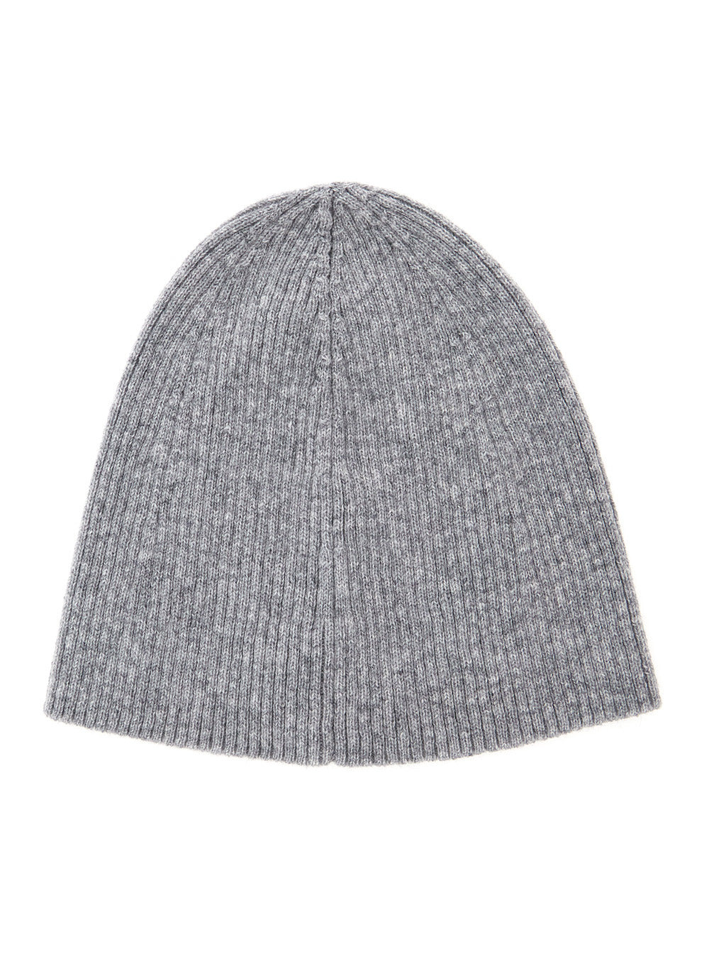 Saint Laurent Men Grye Beanie With Logo Patch In Cashmere Man - 2