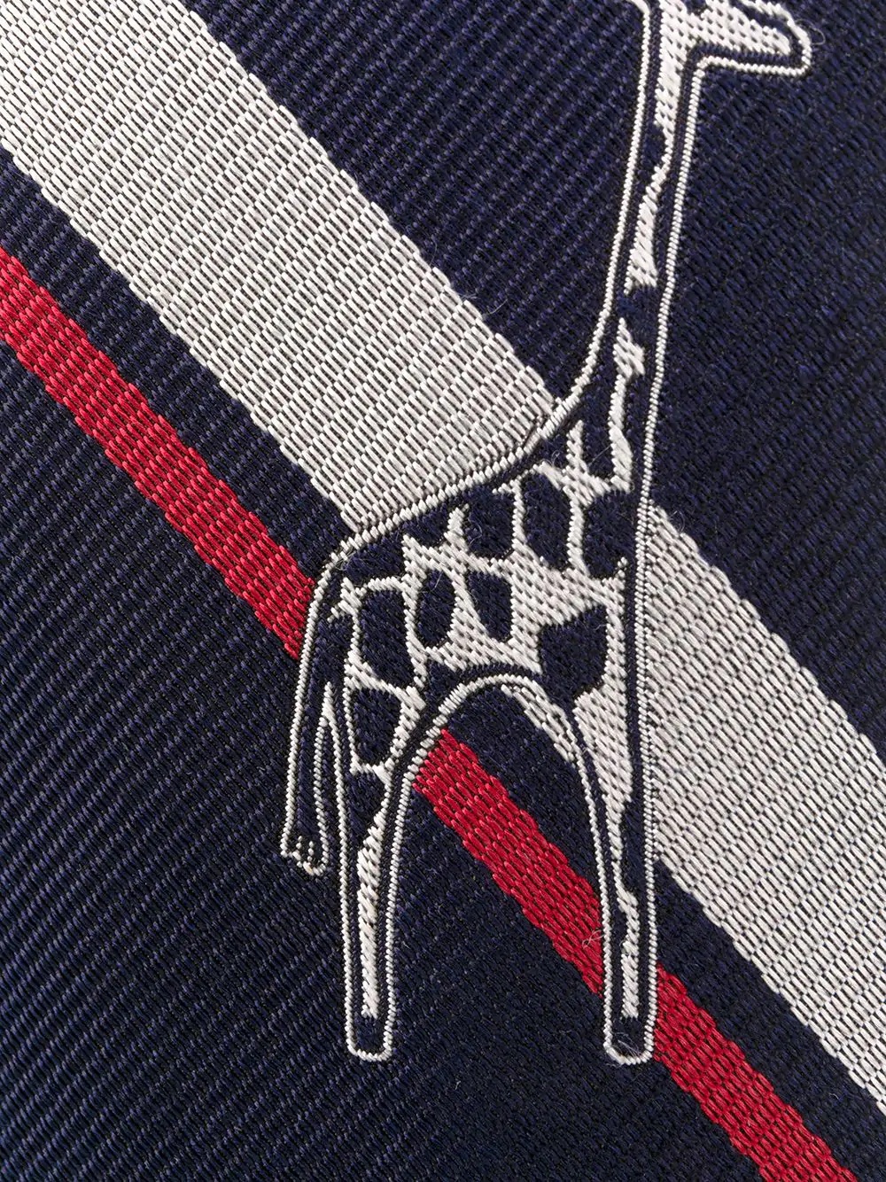 striped giraffe detail tie - 2