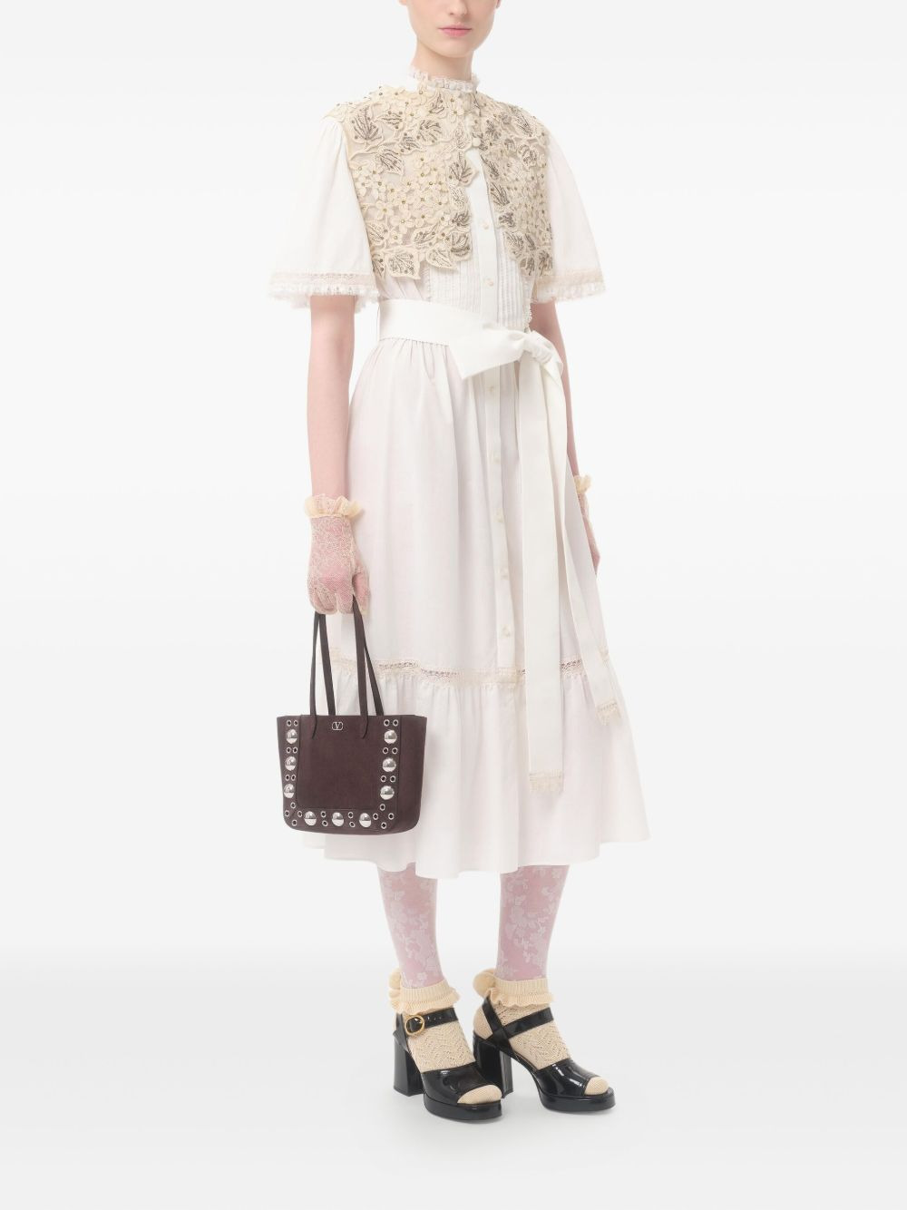 eyelet-detailing tote bag - 2