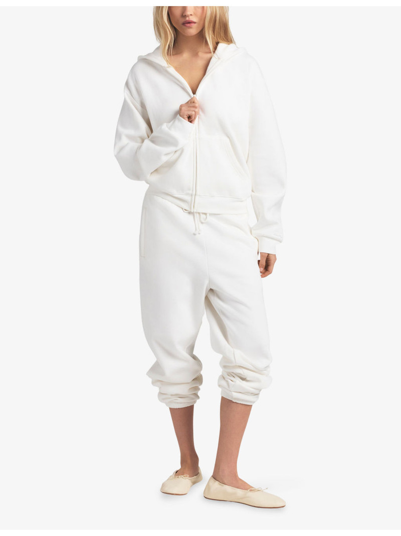 SKIMS Classic Zip-Up Cotton-Fleece Hoody outlook