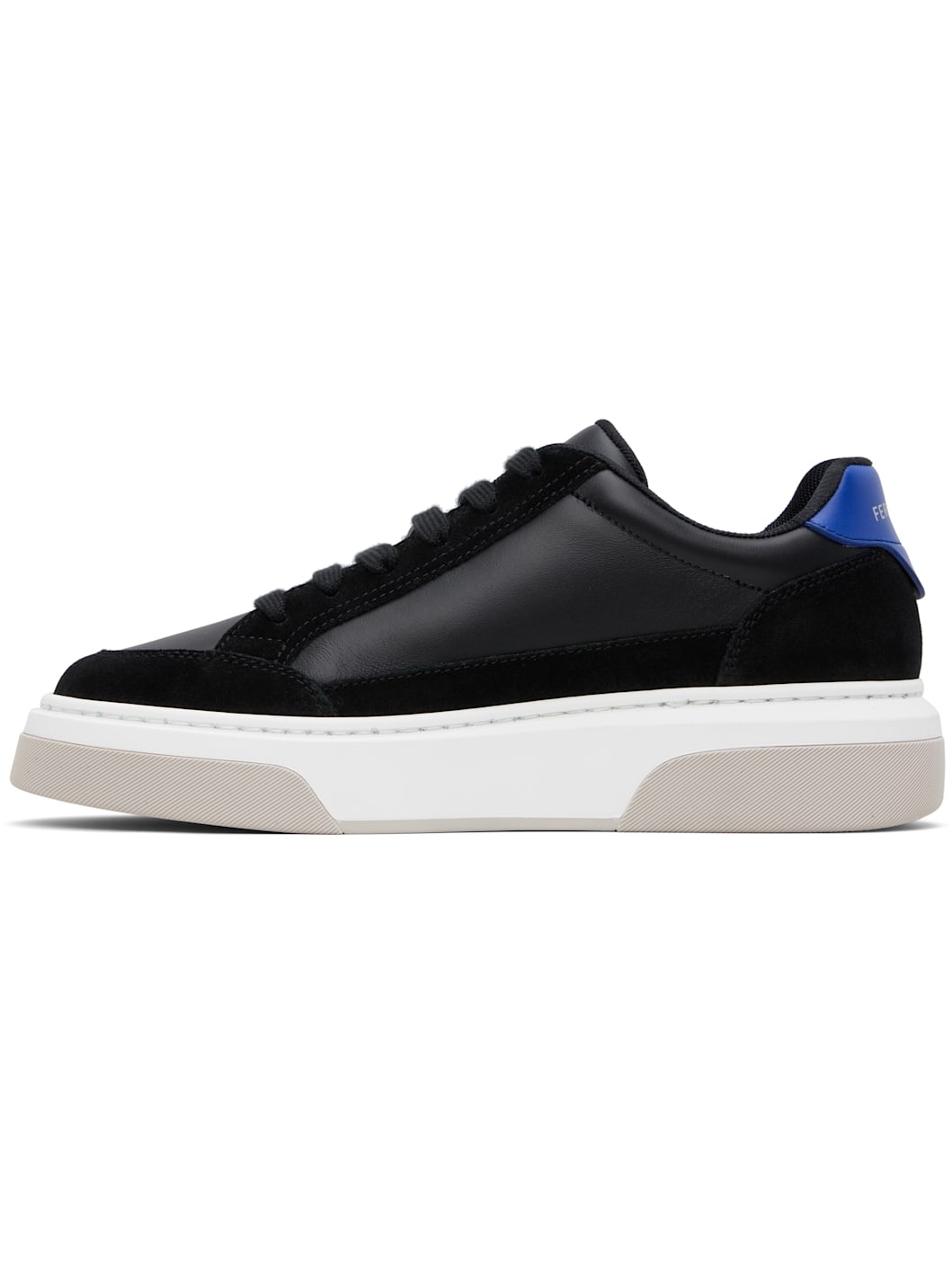 Black Low Cut Gancini Outline Sneakers - 3