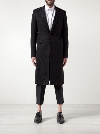 Comme des Garçons Homme Plus jacquard coat outlook