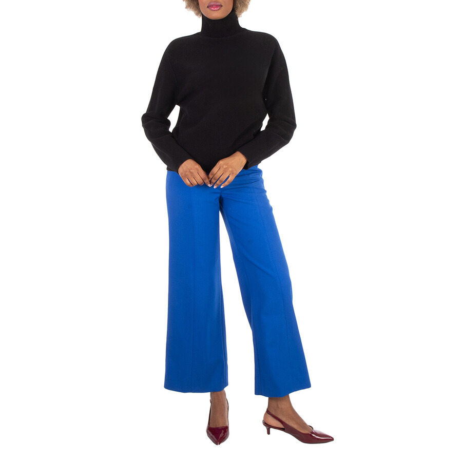Burberry Laurel Wide-Leg Wool Trousers - 3