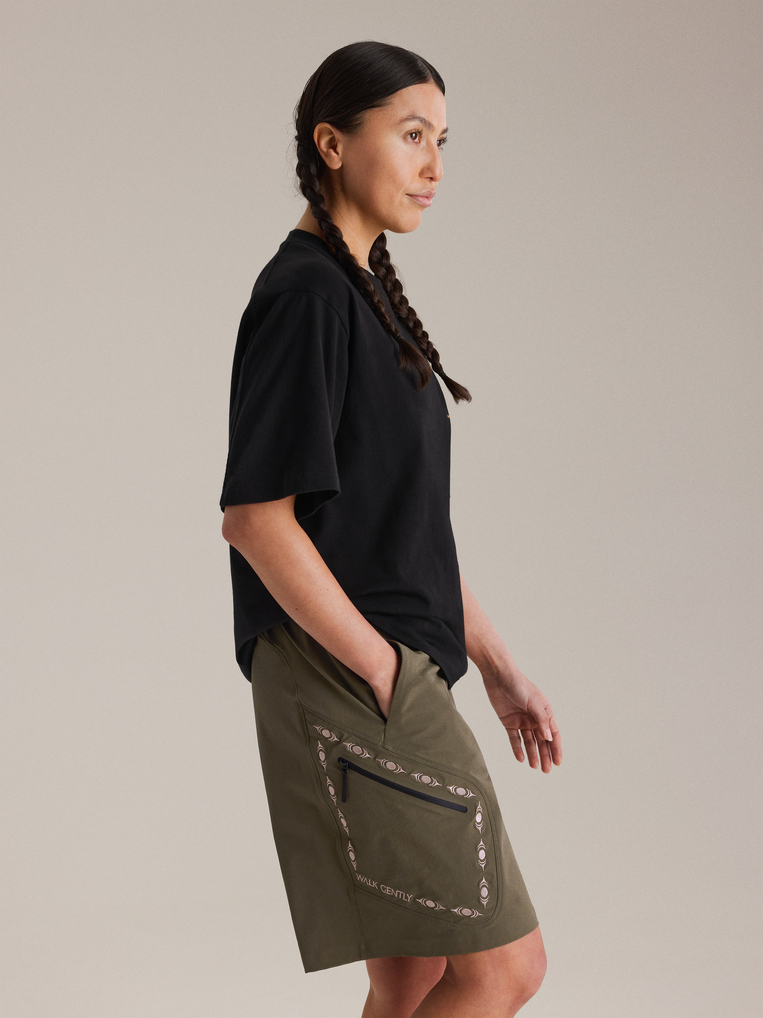 Walk Gently Cotton Cedar Bark Shirt SS - 6
