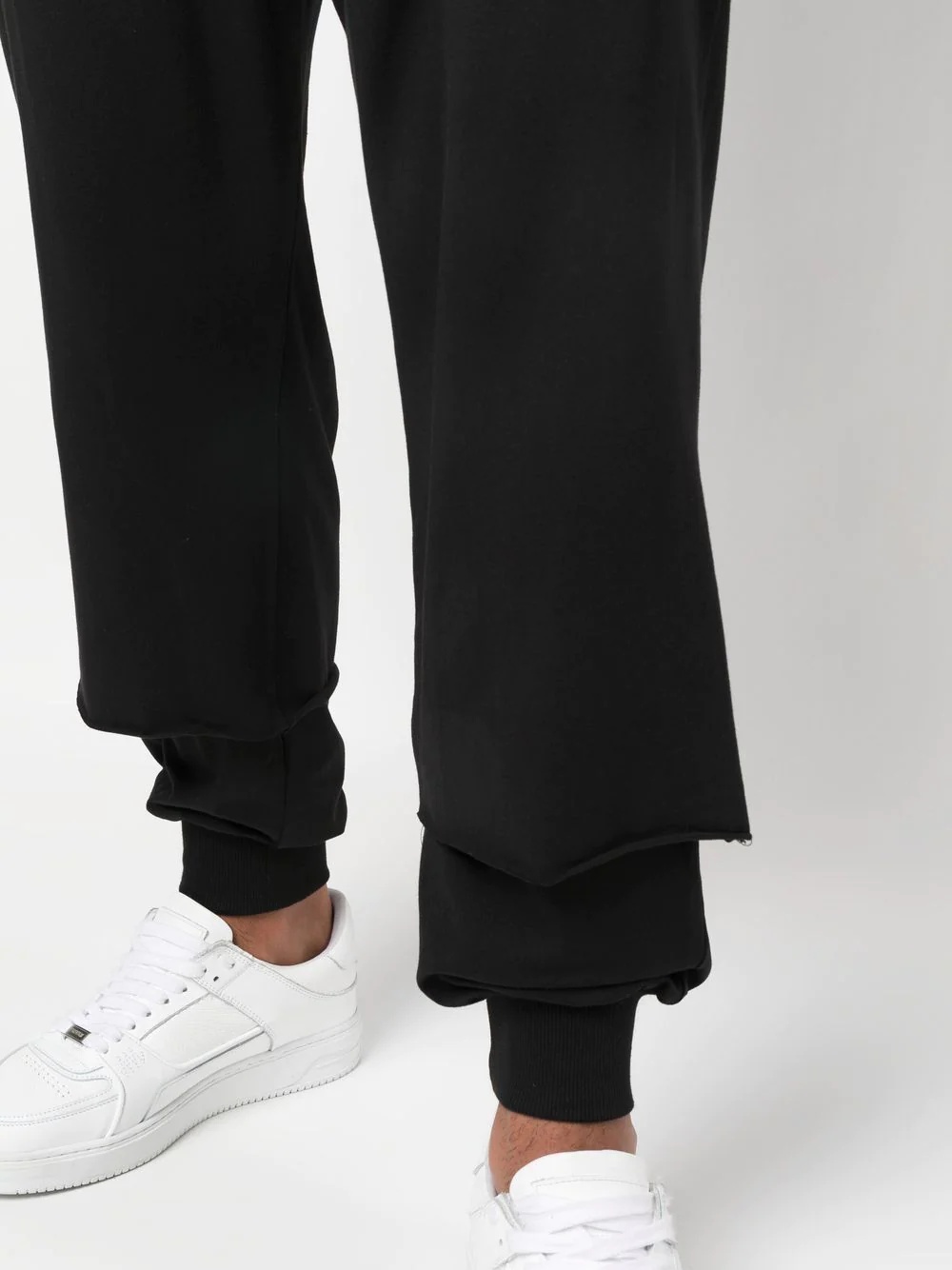 straight-leg layered track pants - 6