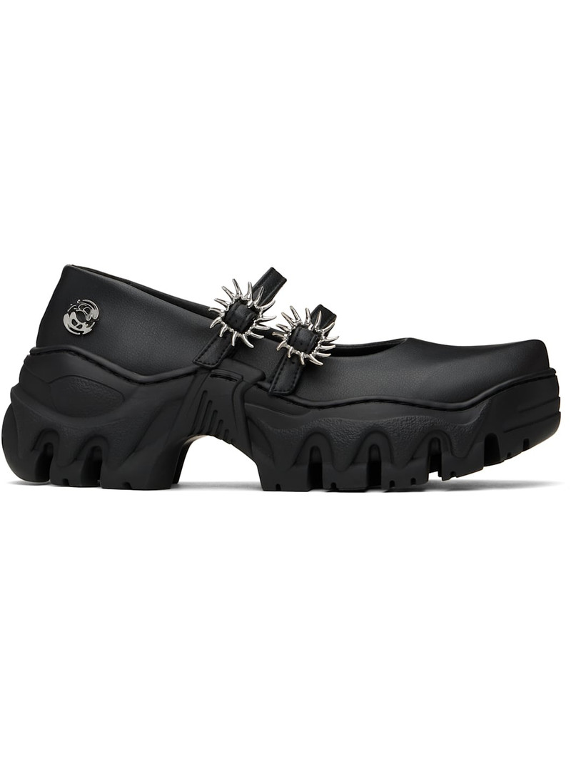 Black MJ Ballerina Flats 1