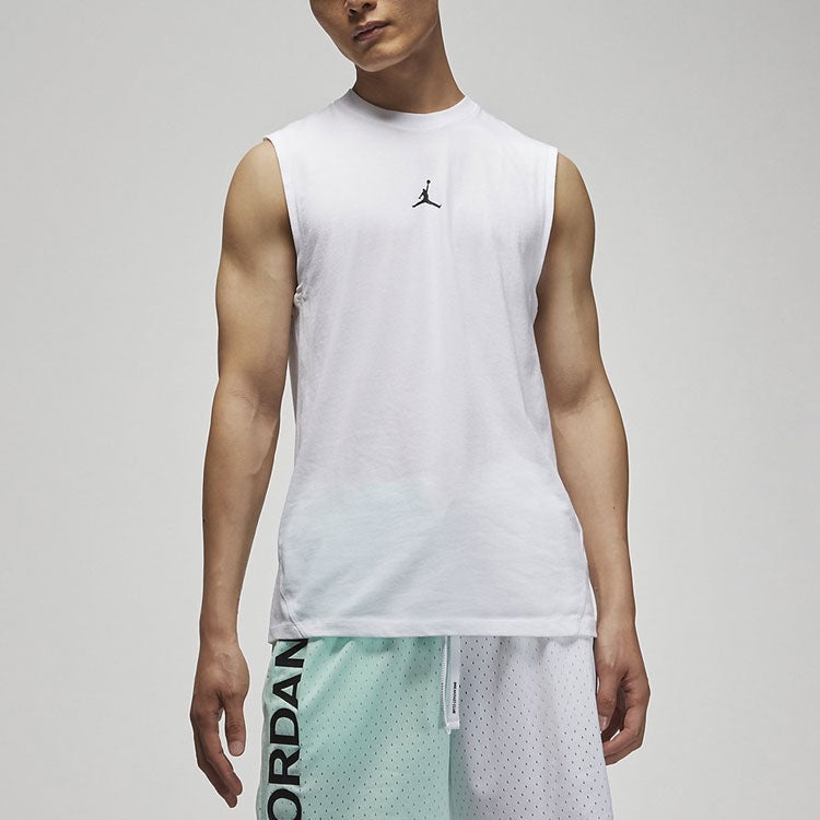 Air Jordan Casual Breathable Running Solid Color Sports Basketball Breathable Vest White DM1828-100 - 4
