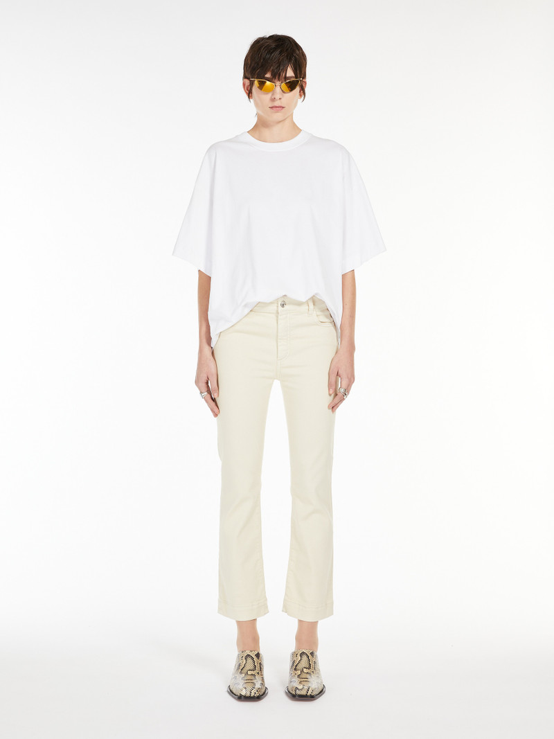Sportmax NILLY Denim mini flare trousers outlook