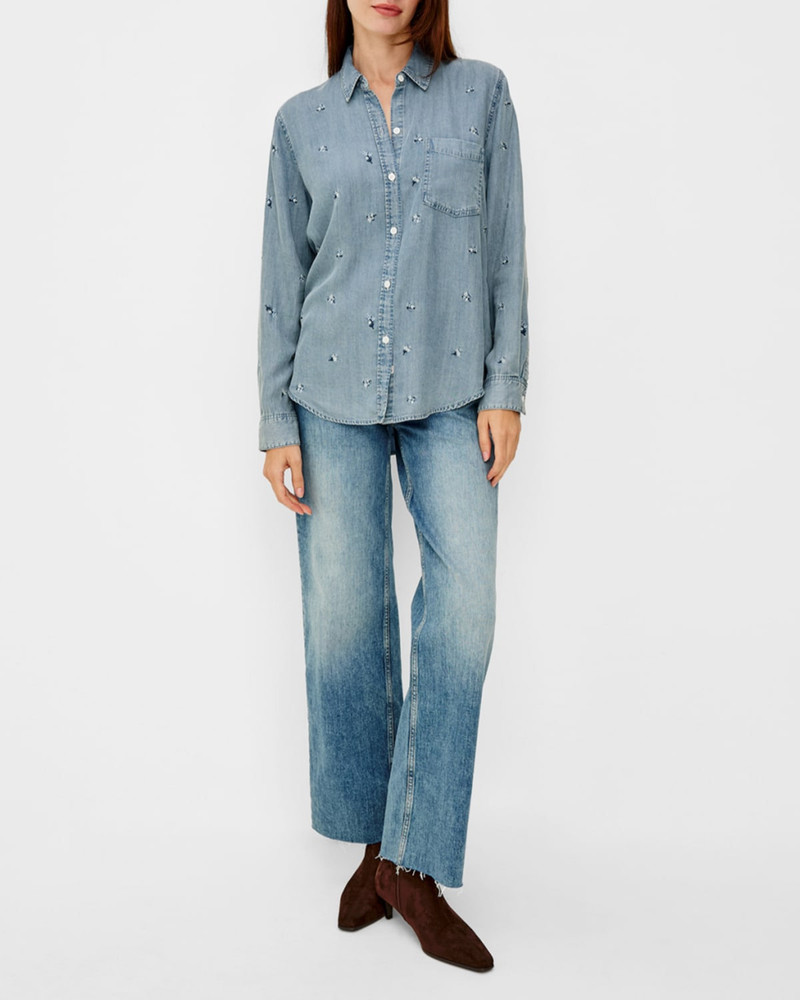 Rails Ingrid Embroidered Denim Shirt outlook