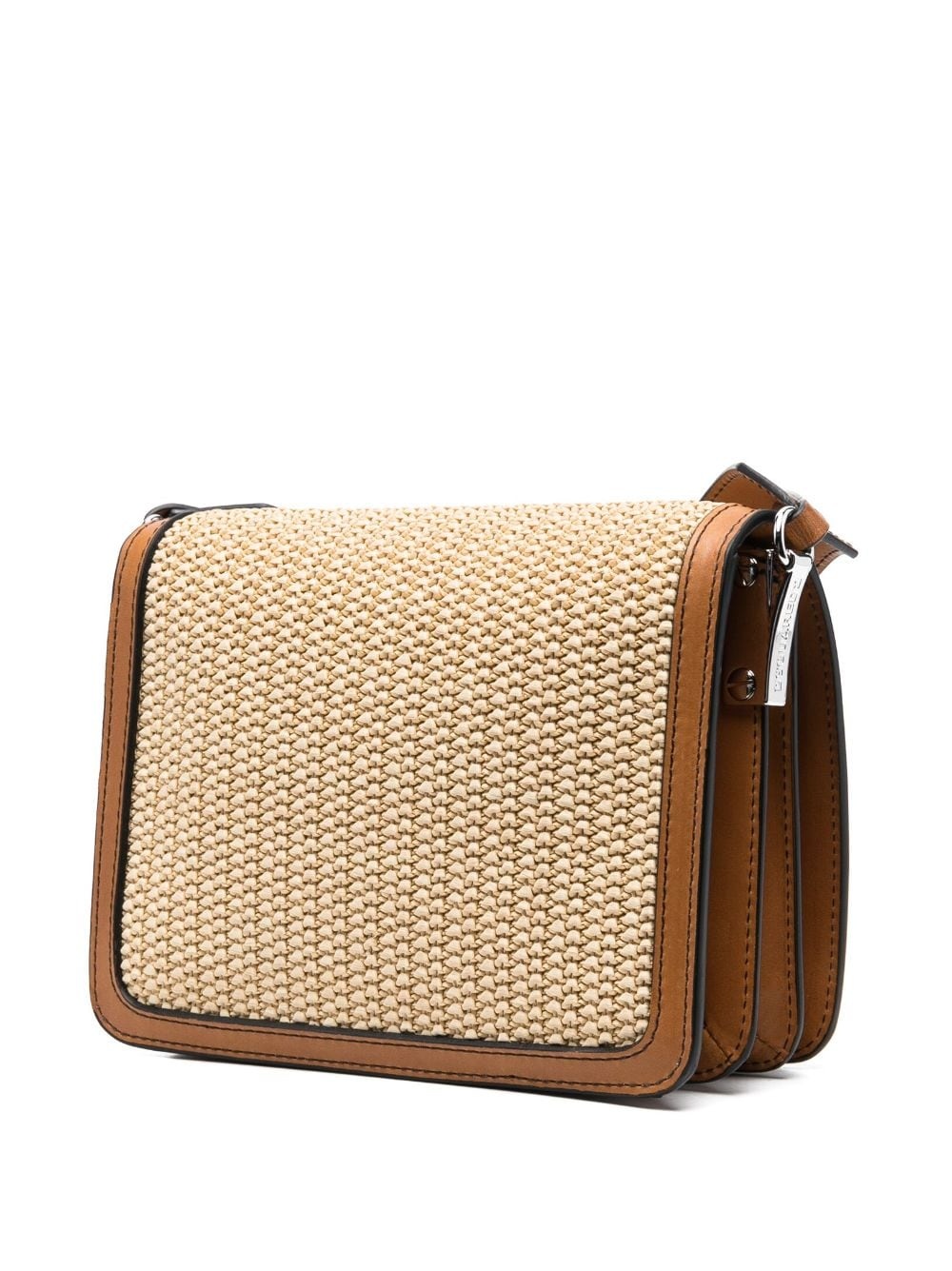 woven raffia shoulder bag - 3