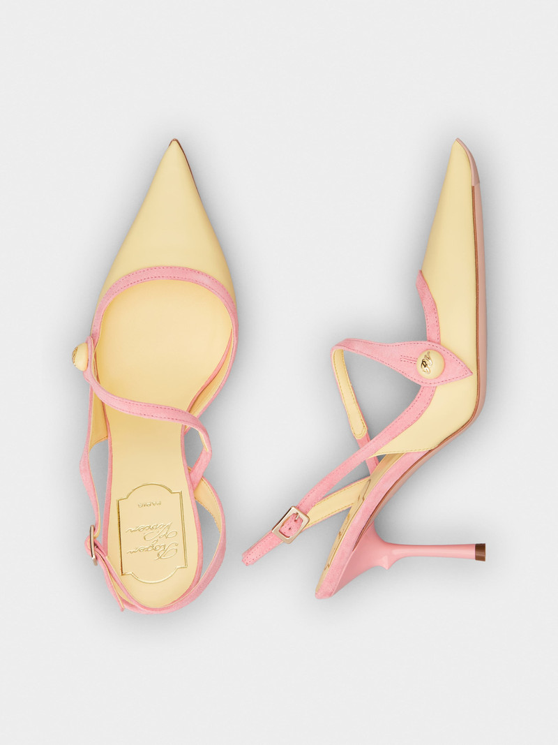 Rose Vivier Slingback Pumps in leather 4