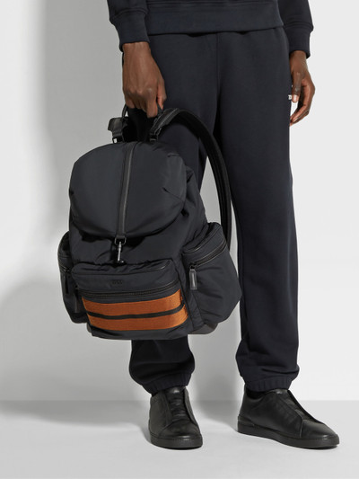 ZEGNA BLACK TECHNICAL FABRIC BACKPACK outlook