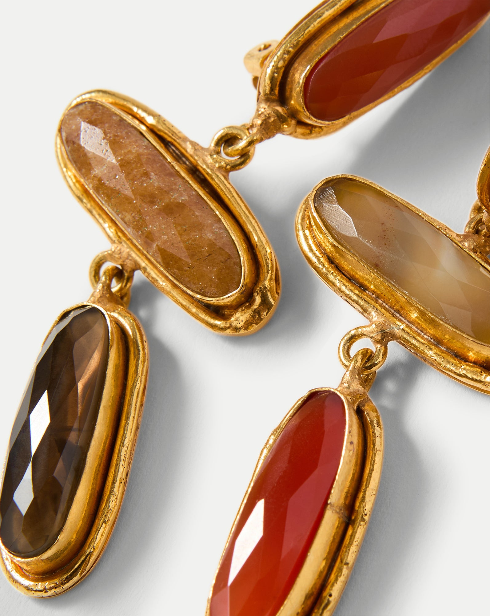 GRACE SEMI-PRECIOUS STONE DROP EARRING - 4