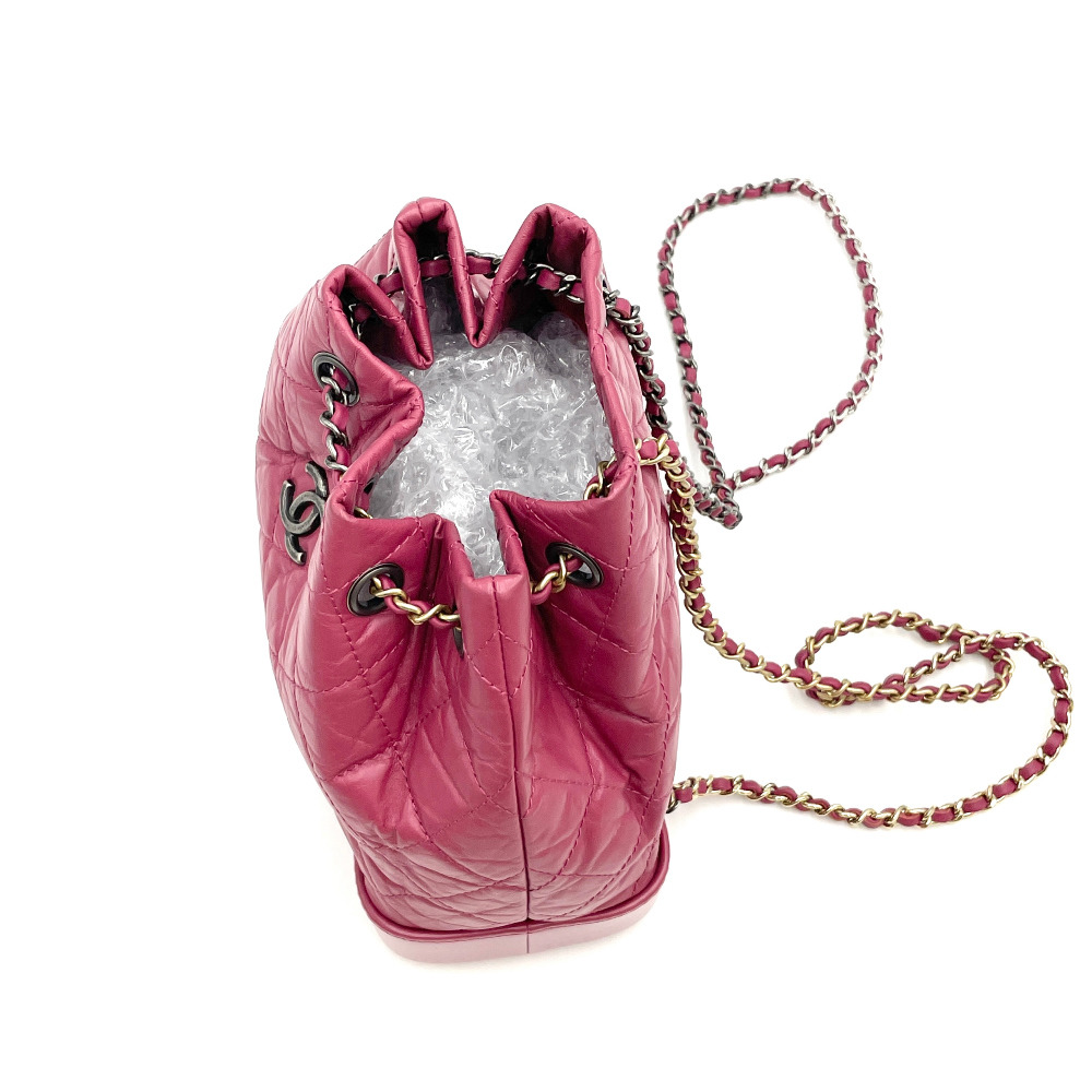 Chanel No. 26 Magenta Pink Gabrielle Backpack Small A94485 - 5