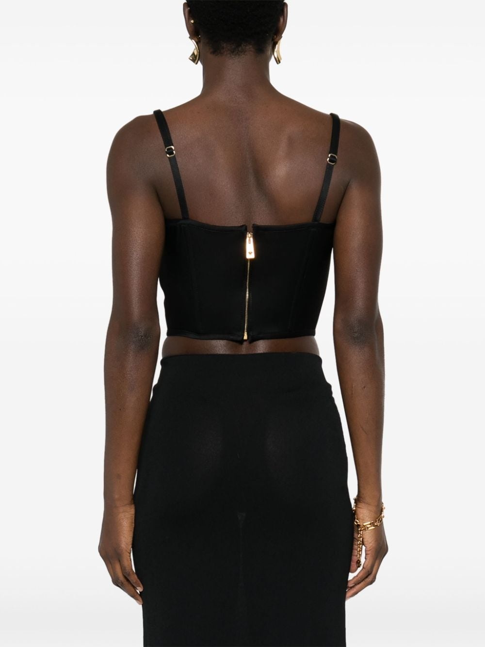 Medusa '95 satin corset top - 4