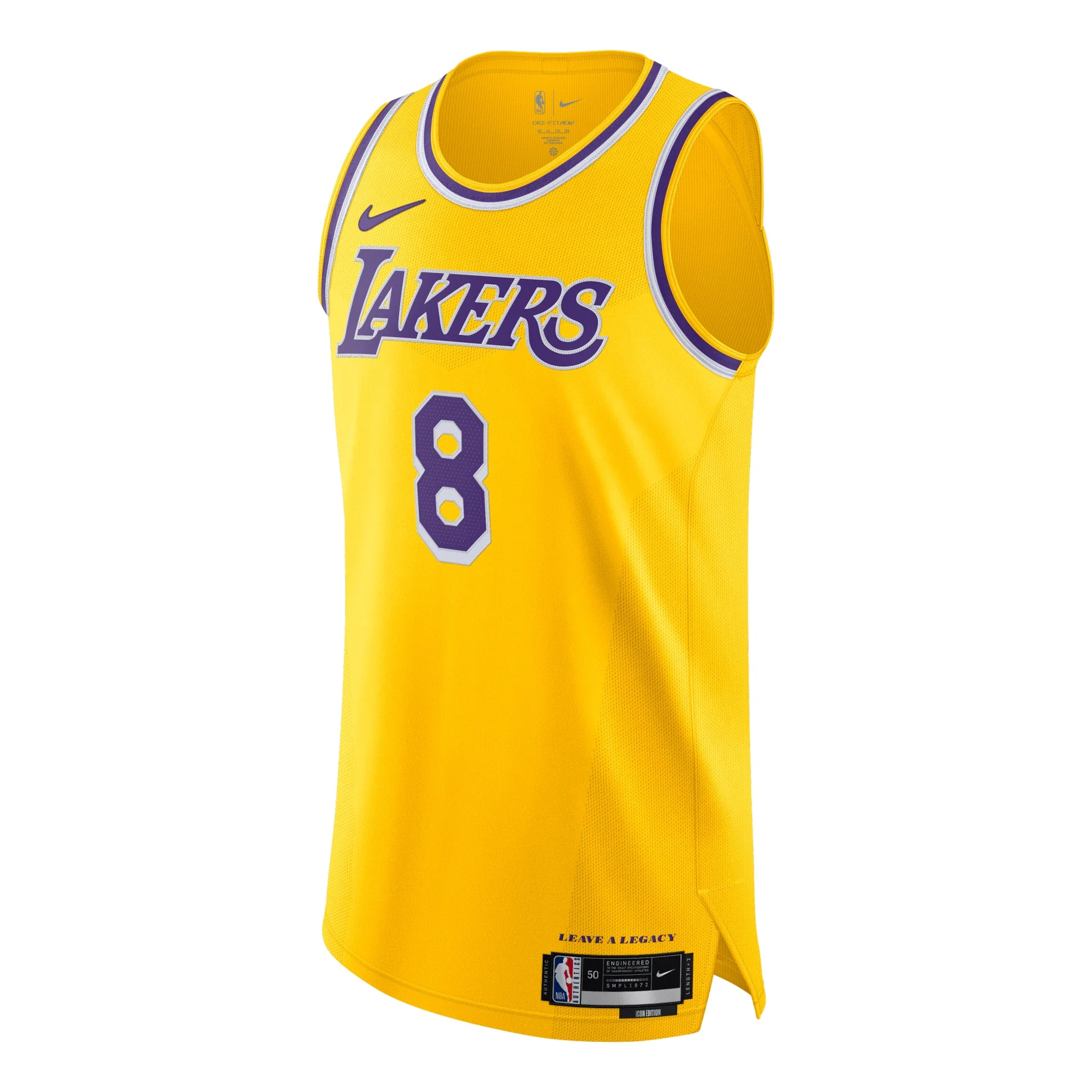 Nike Kobe Bryant Los Angeles Lakers Icon Edition 2022/23 Dri-FIT ADV NBA Authentic Jersey 'Golden Pu - 1