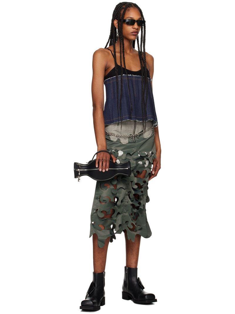 Andersson Bell Black & Indigo Kina Denim Camisole outlook