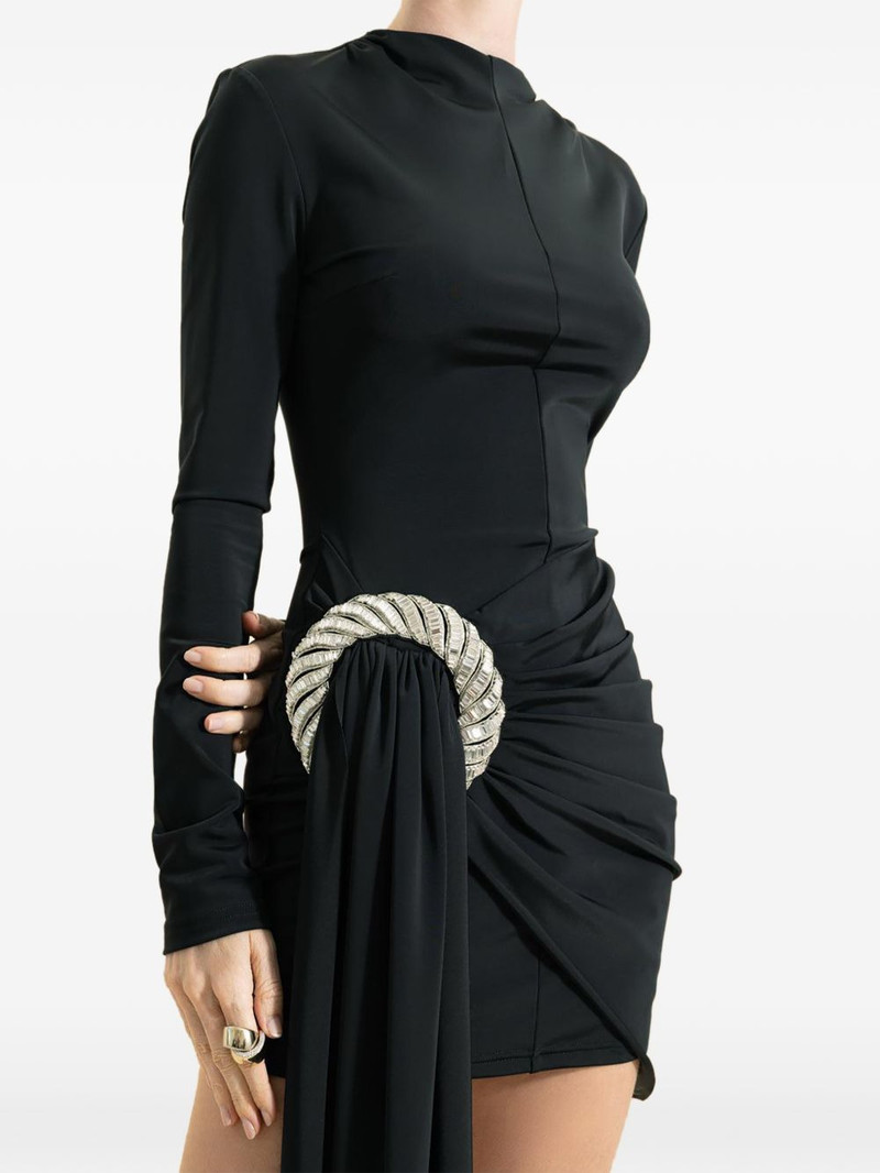David Koma spiral-drape mini dress outlook