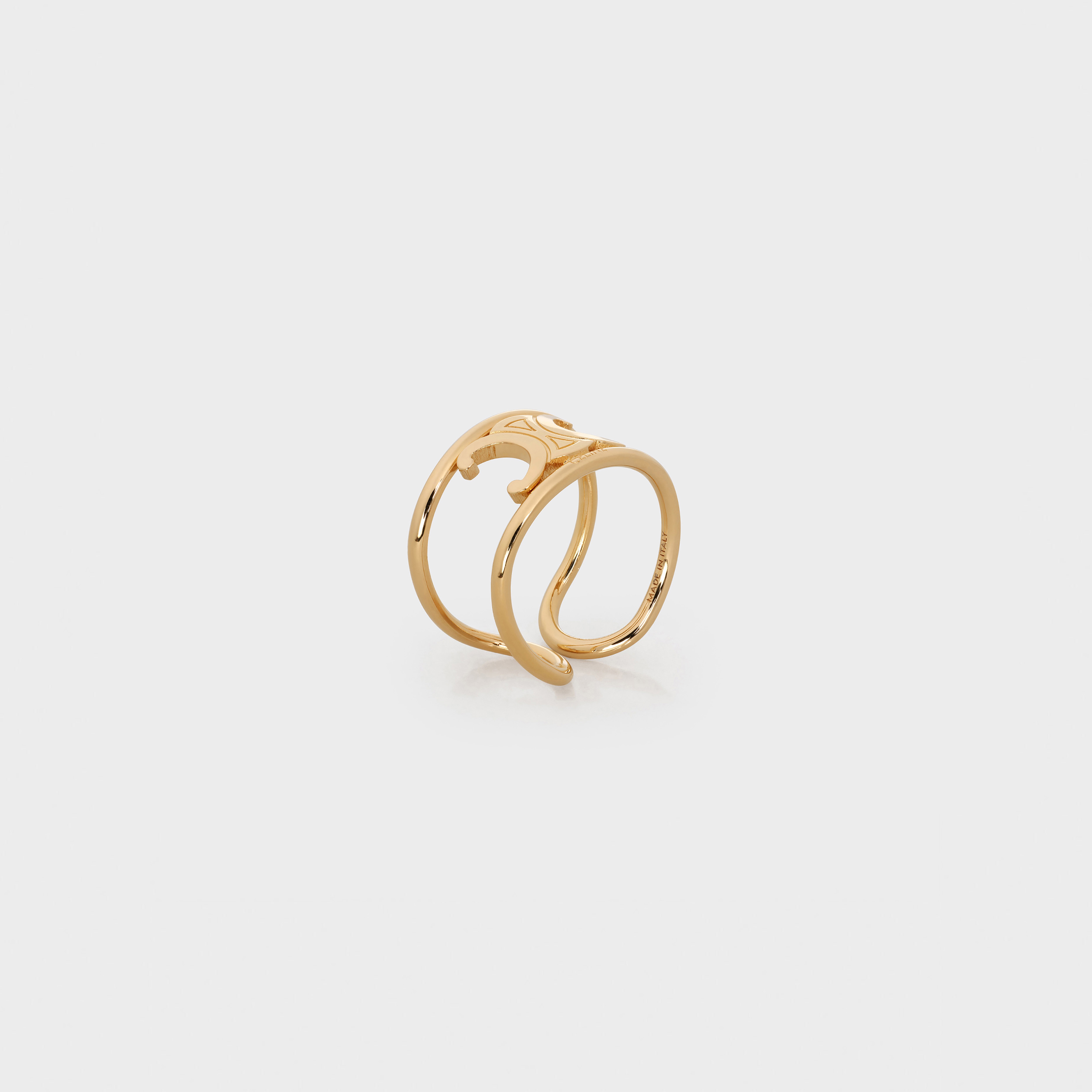 Triomphe Ring in Brass with Gold Finish - 2