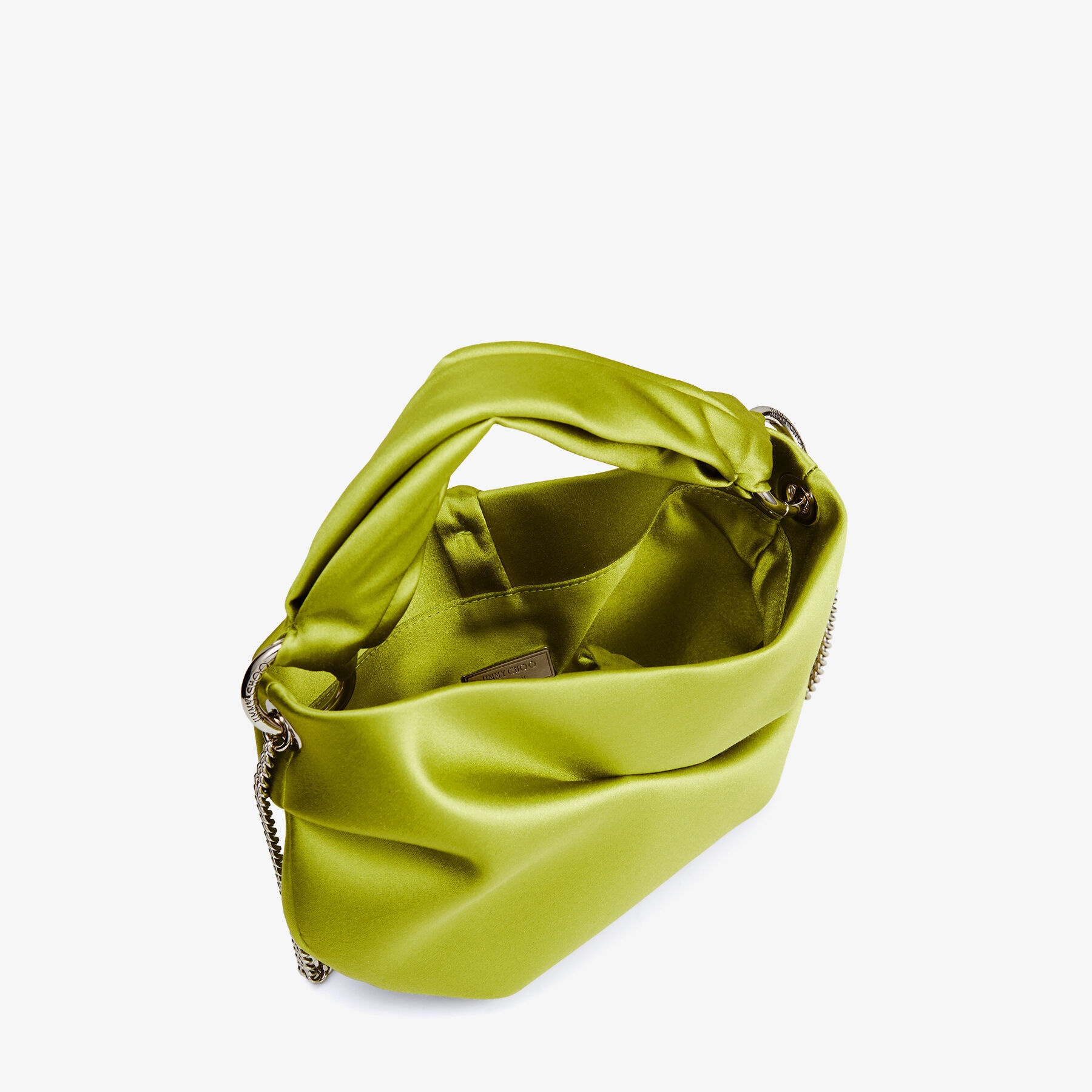 Bonny
Lime Satin Bag with Twisted Handle - 4