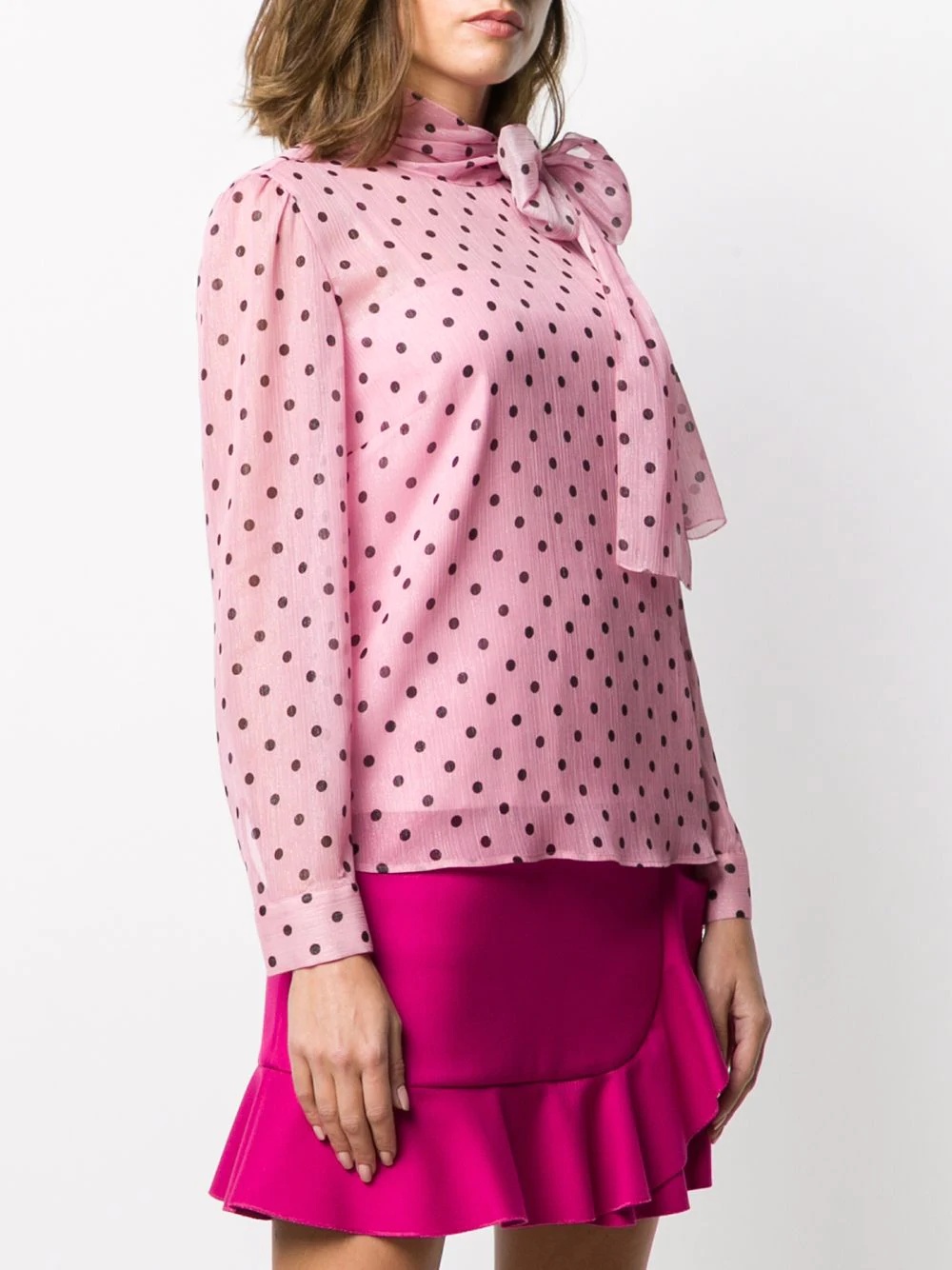 polka-dot print blouse - 3