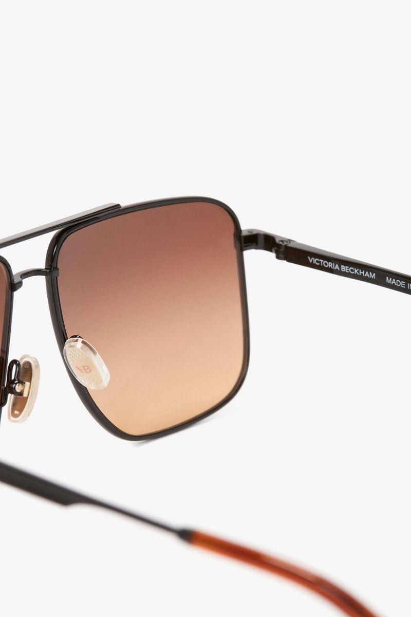 Double Bridge V-Line Navigator In Gold-Black-Brown 4