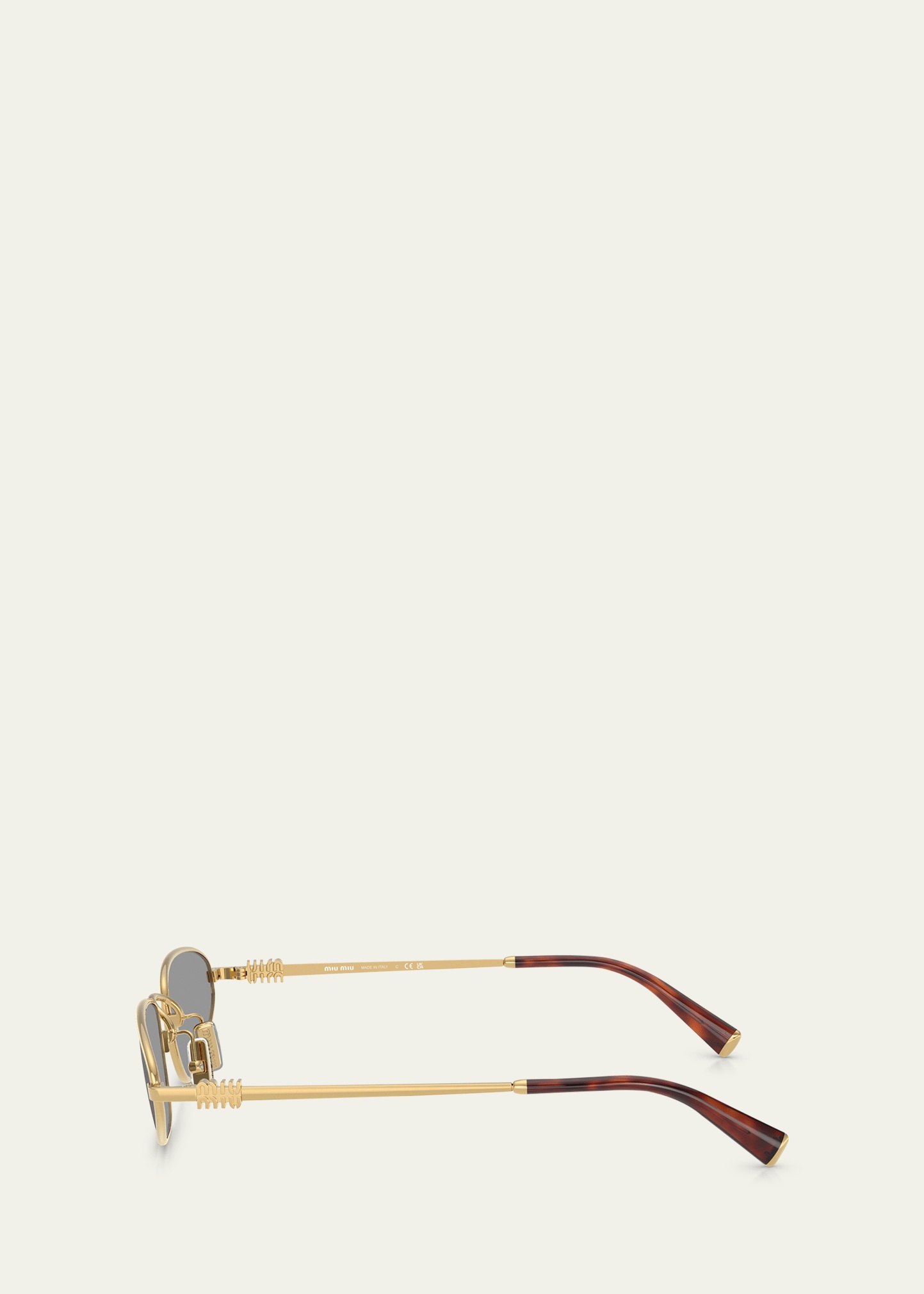Logo Metal Oval Sunglasses - 3