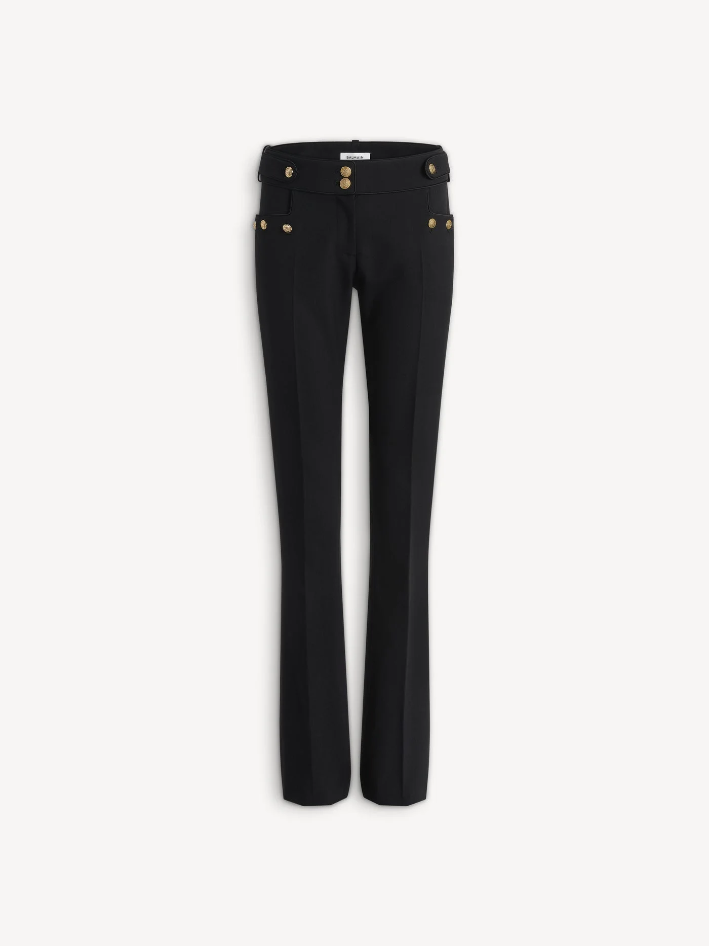 Pleated wool gabardine trousers - 1