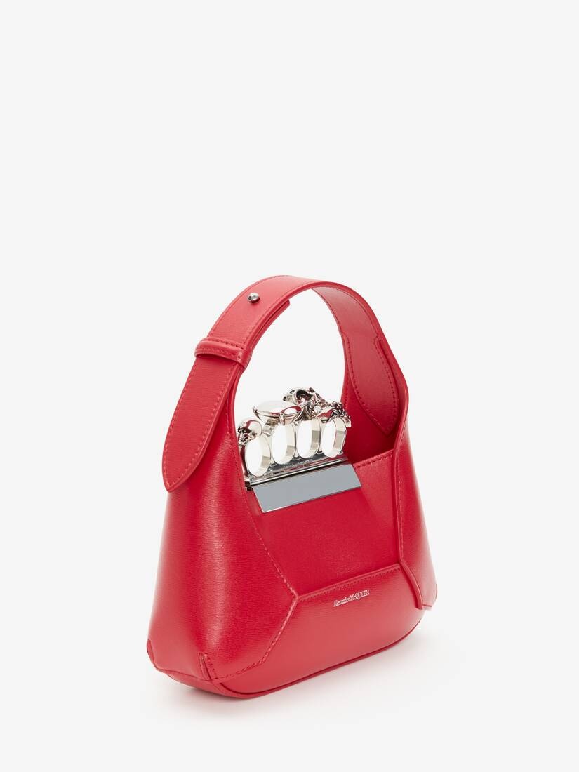 Women's The Jewelled Hobo Mini Bag in Welsh Red - 2