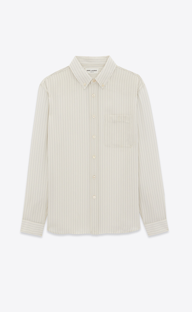 cassandre shirt in striped silk satin 1