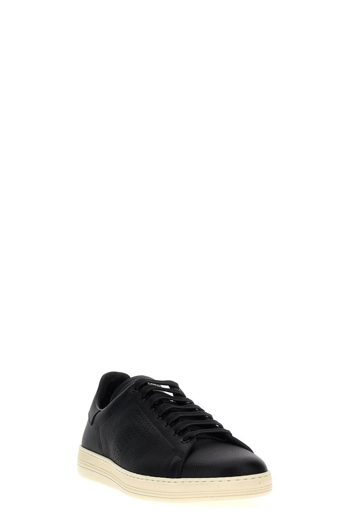 Tom Ford Men Logo Leather Sneakers - 2
