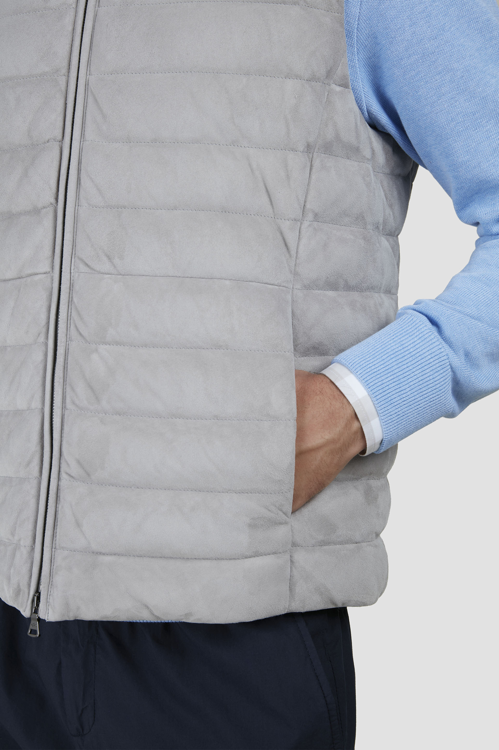 AQUALEATHER SUEDE GILET - 5